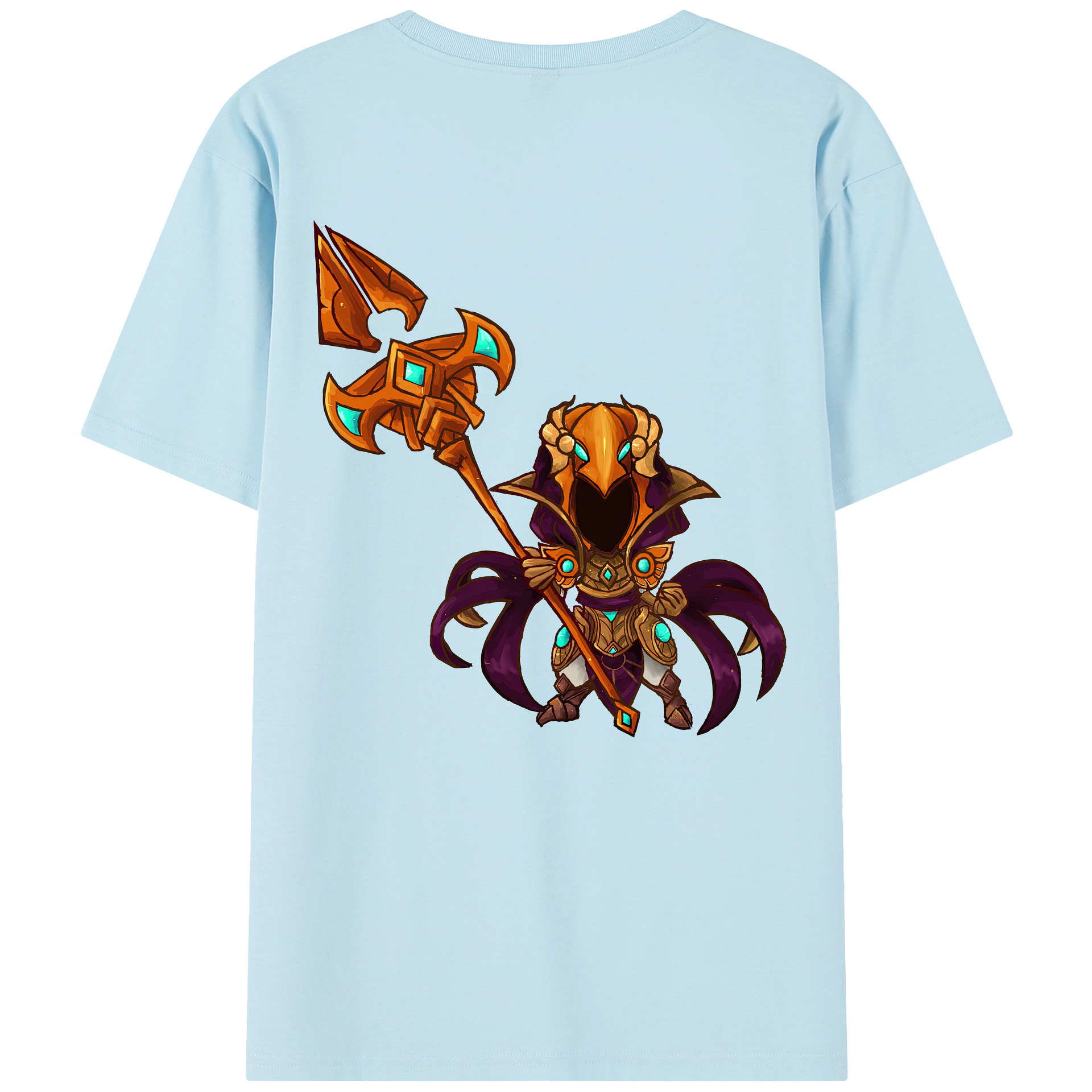 リーグ・オブ・レジェンド League of Legends LOL 綿100％半袖Tシャツ（背面プリント）